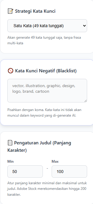 Strategi kata kunci dan penyaringan istilah