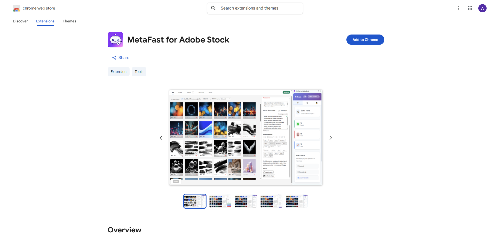 MetaFast di Chrome Web Store